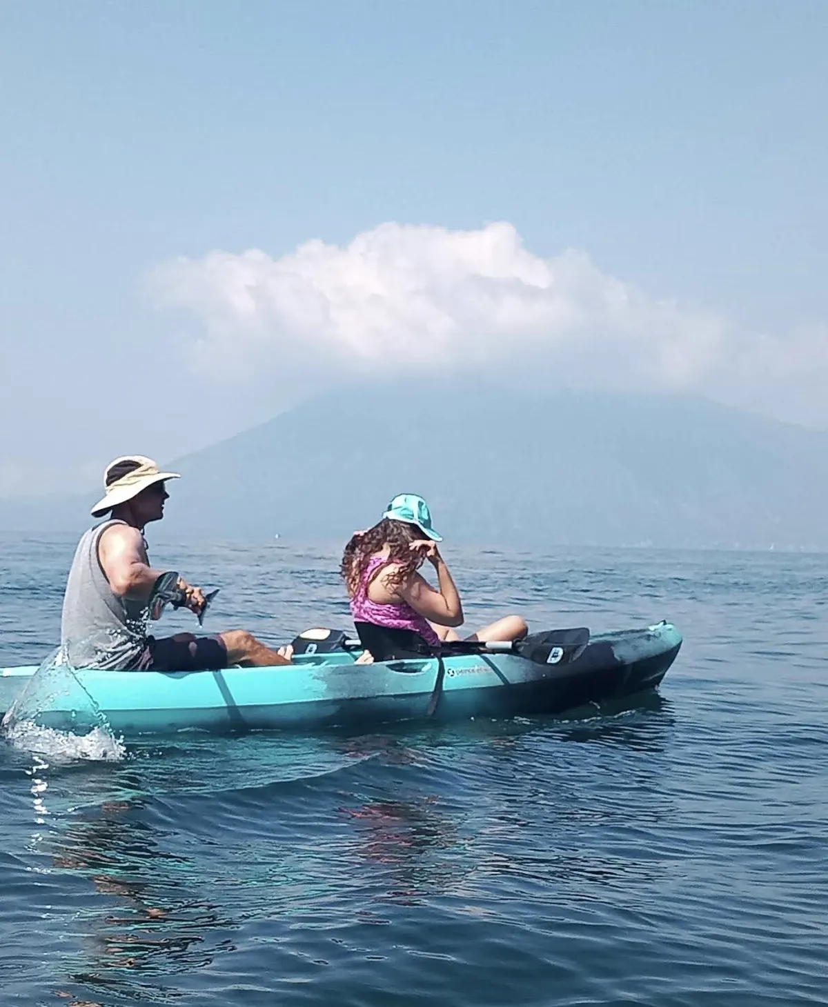 Kayaking on the lake